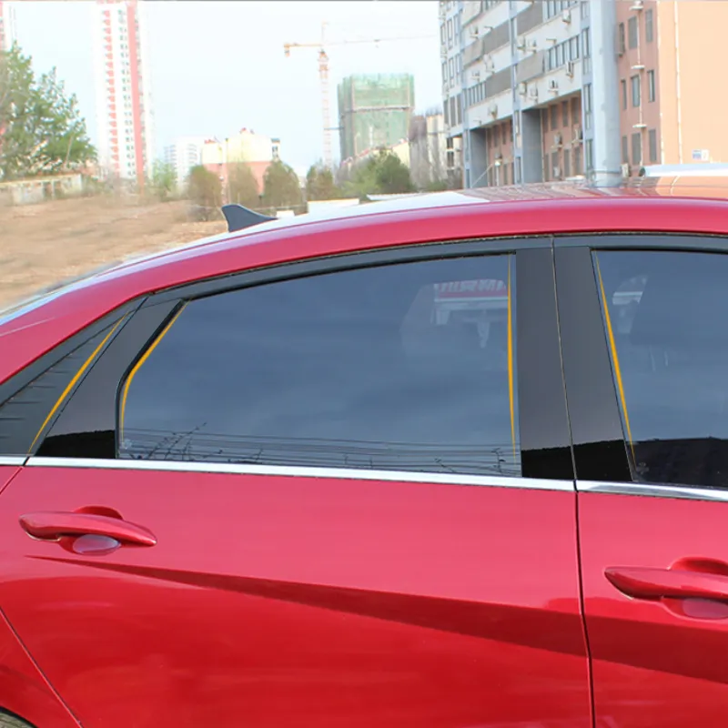 6 pièces voiture fenêtre Center pilier autocollant garniture Film anti-rayures pour Hyundai Elantra Avante CN7 AD MD 2011-2023 accessoires externes