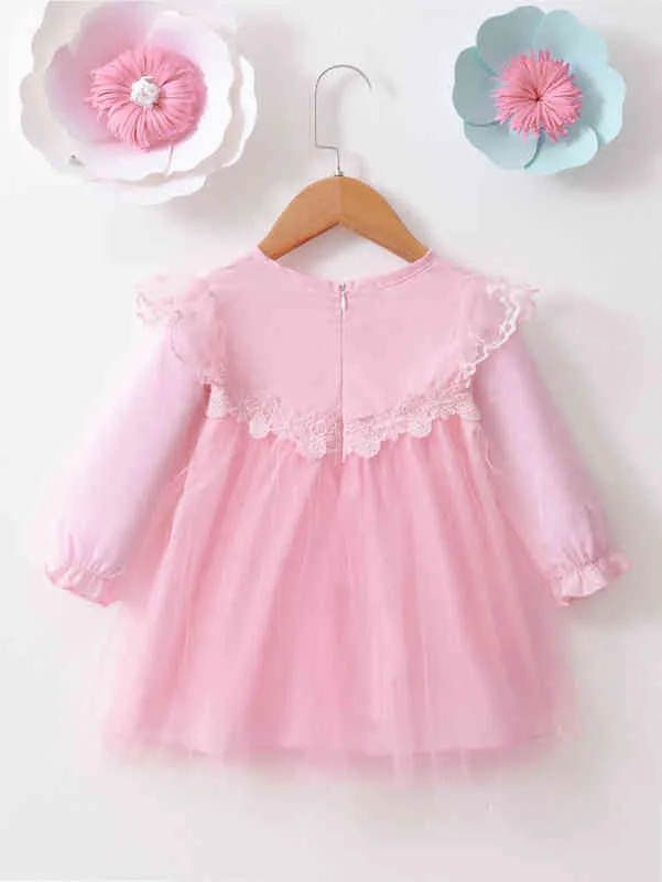 Modeflickans klänningar för barn baby flicka sommarkläder 2022 barnklänningar för flickor 5 till 6 år spets baby klänning 0 till 12 månader y220510