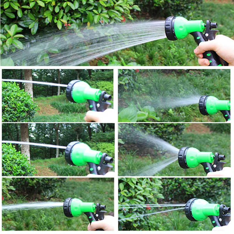 25200FT Expandable Water Gun Hose Kit Magic PVC Reel Pipe with 7 Spraying Mode for Garden Farm Irrigation Car Wash 220813