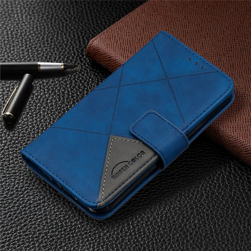 Leather Wallte Cases For Huawei P Smart 2021/2020/2019 P40 Lite E Honor 8A 8S 9A 9S 9X Lite 10 Lite Diamond Stitching Case Cover