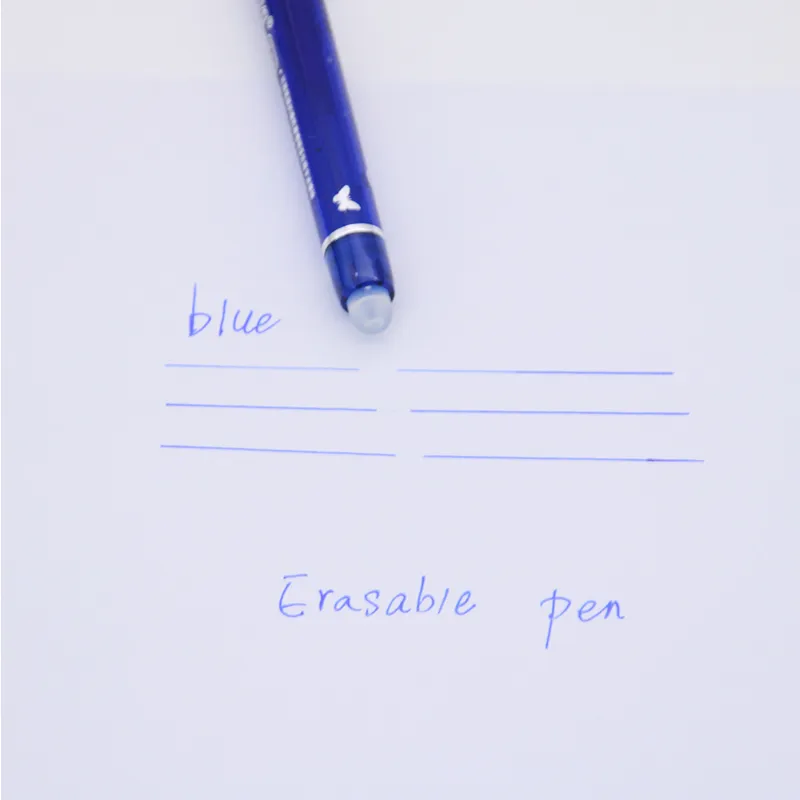 Erasable Pen Set 05mm Washable Handle Magic Erasable Gel Pen Refills Rod Blue Black Ink Pen Students Kawaii Stationery 220714