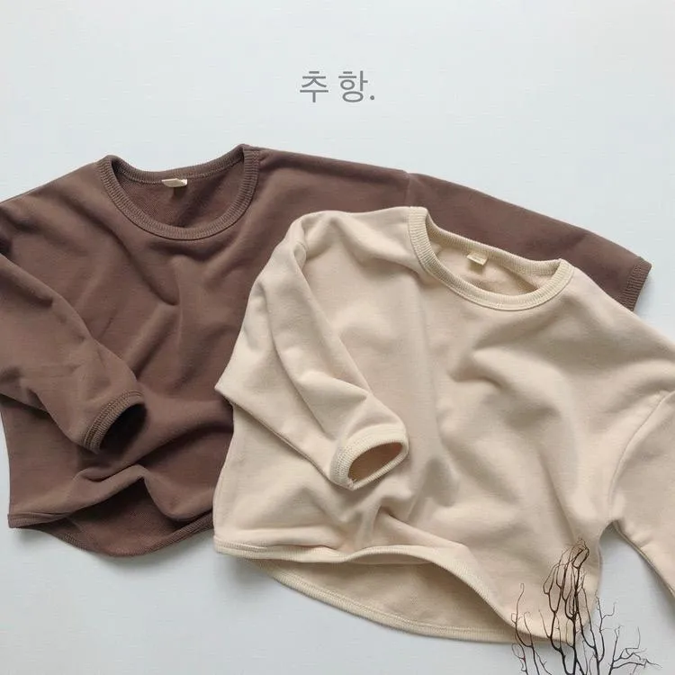 Koreanischen Stil INS Kleine Jungen Mädchen Sweatshirts Hoodies Frühling Herbst Kinder Bounty Kleidung Sweatershirts Blank