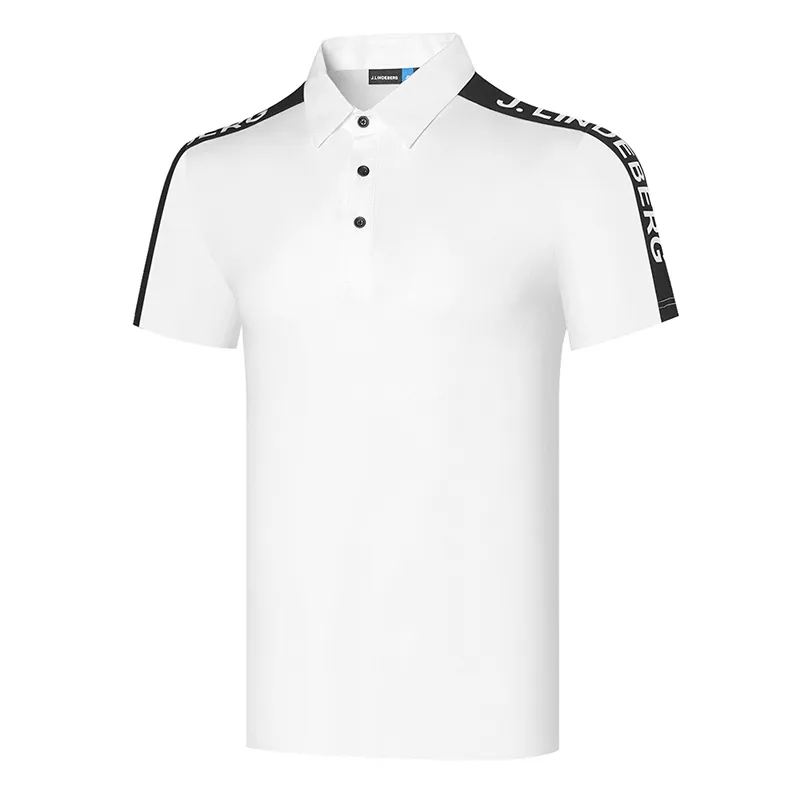 JL Golf Apparel Men s Short Sleeved Summer Breathable Quick Drying T Shirt Polo Shirt Sports Outdoor Top High Quality 220712