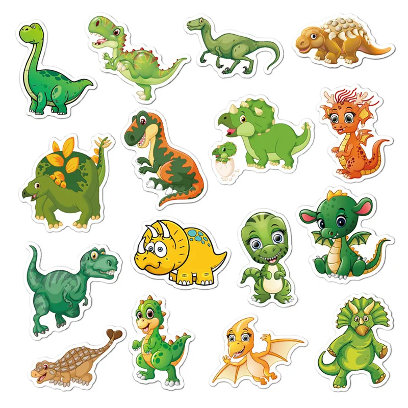 Garteon Dinosaur Stickers Diy Telefone Diy Snowboard Laptop Bagage Gridge Guitar Graffiti Setes clássicos à prova d'água 220815