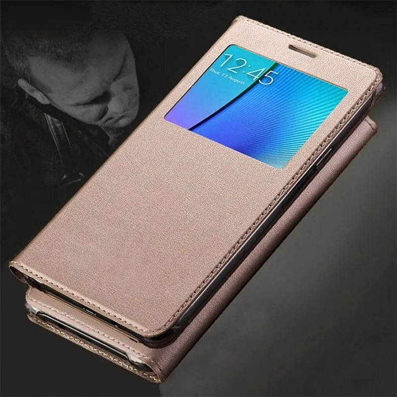 Slank raamweergave Flip Cover Cover Cover Telefoon draagtas fundas Coque Business Cases voor Samsung Galaxy A7 2016 A710 A710F A710H A710M
