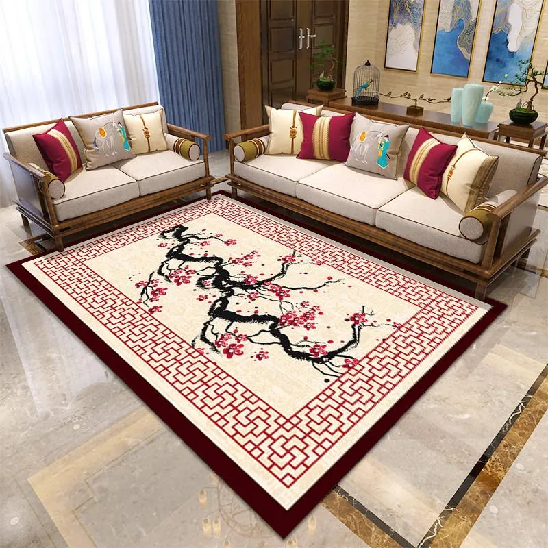 Mattor hem kinesiska nordiska blomma mattor vardagsrum sovrum soffa full butik golv matta anpassad säng soffbord filt268z