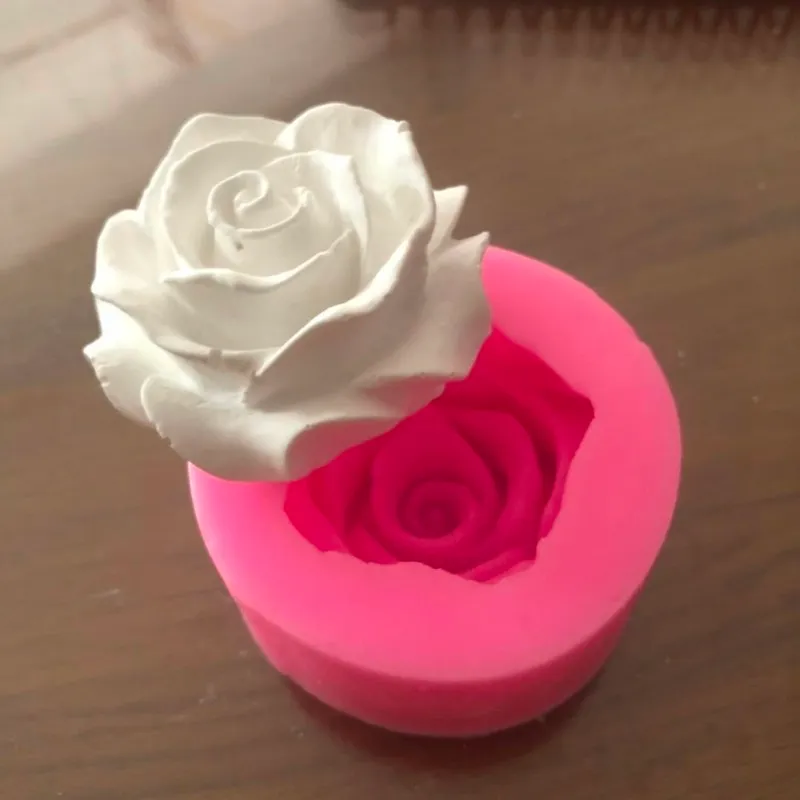 Fleur Bloom Rose Forme Silicone Fondant Savon 3D Gâteau Moule Cupcake Gelée Bonbons Chocolat Décoration Outil De Cuisson Moules 220815