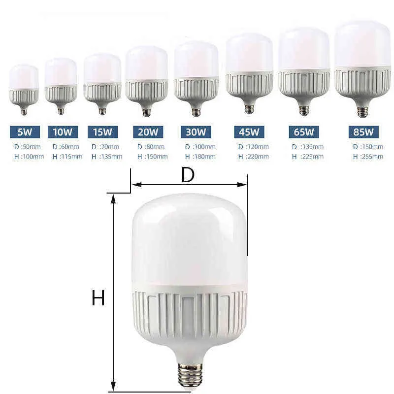 5 Вт светодиодная лампочка E27 AC220V Энергетическая экономящая водяные лампы для кухни для ванной комнаты H220428