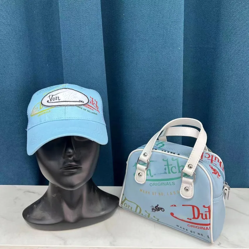 Женская дизайнерская сумка и кепка устанавливают новые буквы логотип логотип мессенджер нишевые сумочки европейские и американские