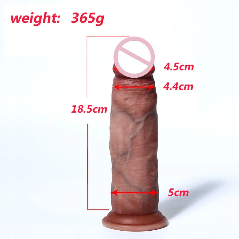 Realistic Penis Sliding Foreskin Simulation Soft Dildo sexy Toys Huge Dick Clitoris Stimulating Tools Female Masturbator