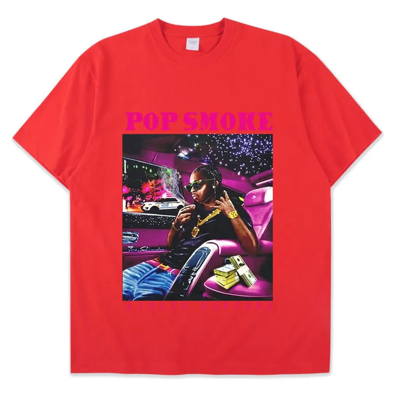Vintage Cool Rap Pop Rauch Männer Frauen T Shirt Übergroßen Casual O Neck Hip Hop Kurzarm T-shirt Streetwear Männer t Shirt 220608