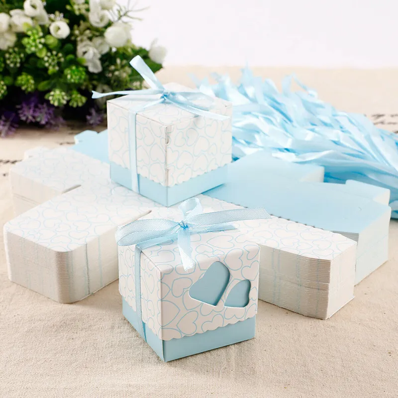 / Dragées Mariage Emballage Bonbons Boîte Décorations Cadeau Coeur Bonbons Boîtes avec Compartiments pour Bonbons Mariage Baptême 220420