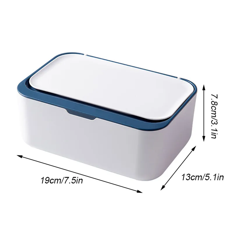 Plastic Tissue Box With Lid Wet Holder Baby Wipes Paper Storage Towel Dispenser Home Napkin Organizer 220523