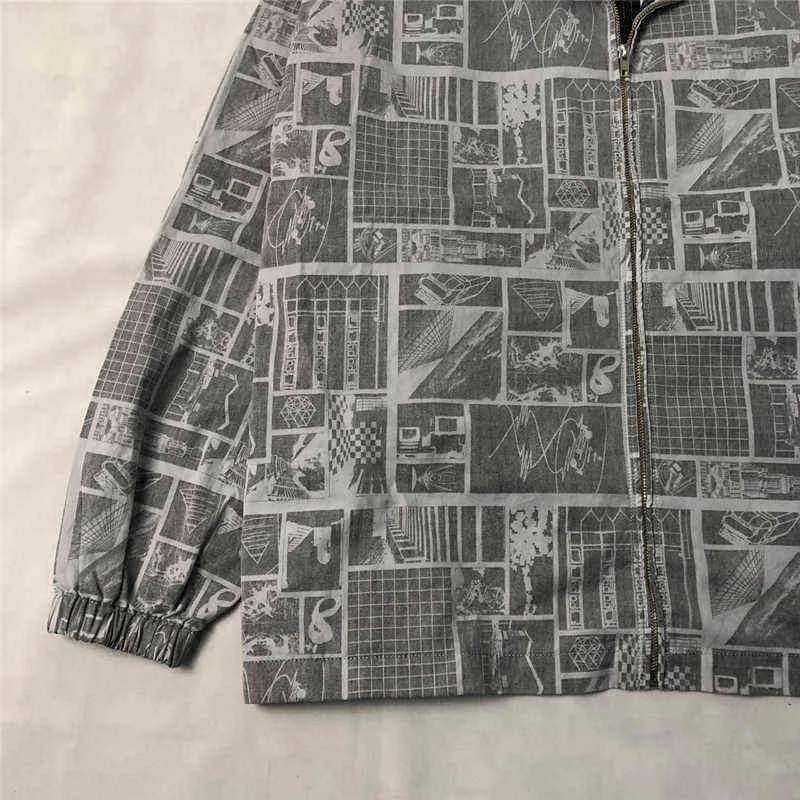 CE/Caxempt Zip Jacket Men Women Top Quality Windbreaker Comic Camouflage Print Print Cav