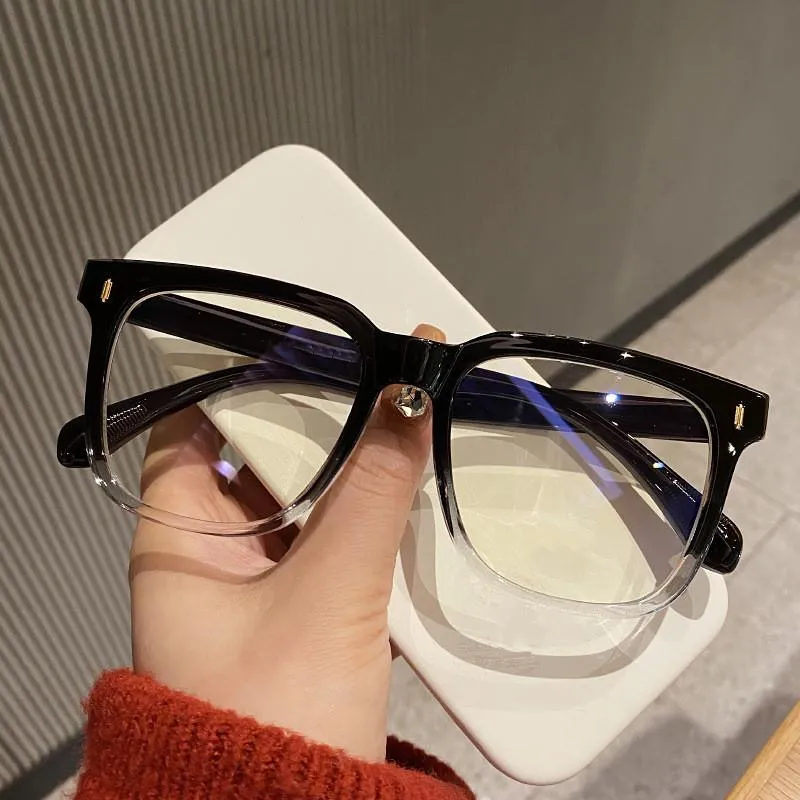 Zonnebrillen Oversized leesbril vrouwen mannen anti-blauw licht in de buurt myopia diopter lens brillen luxe recept eyeGlasse291b