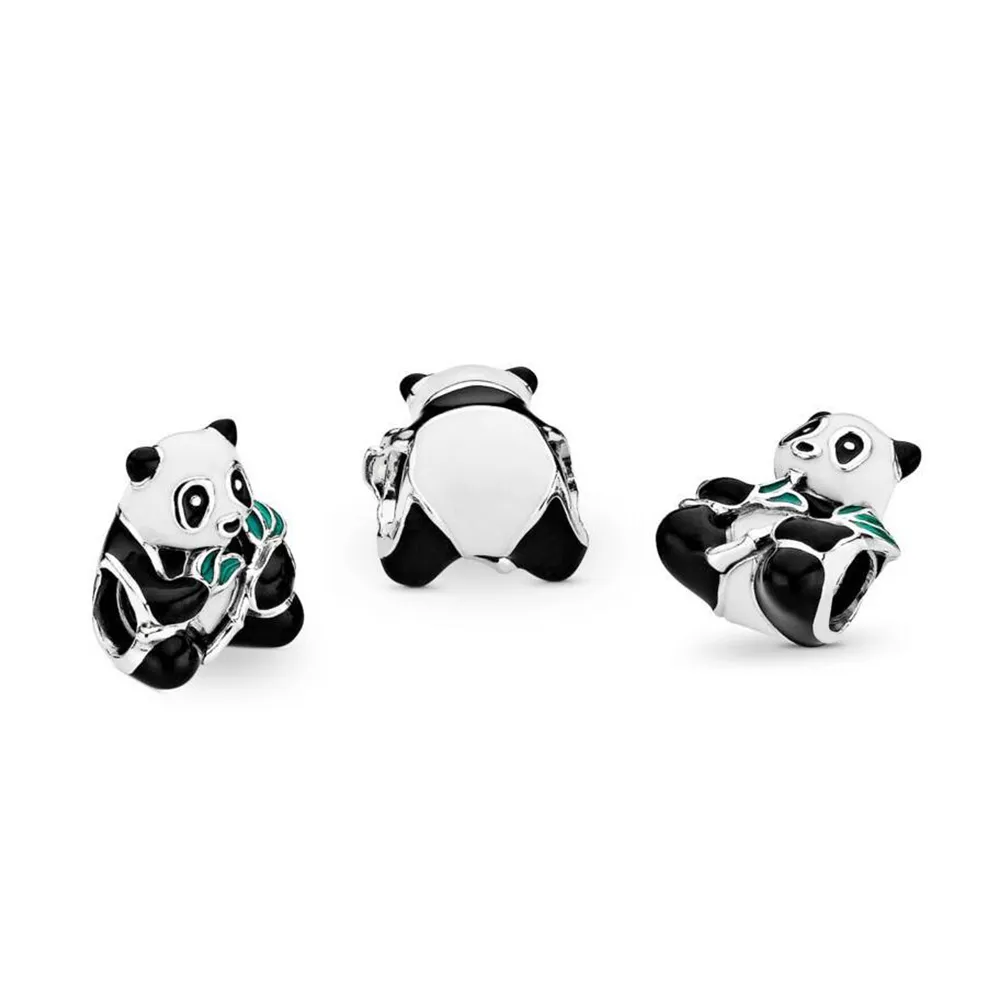 925 Sterling Silver Pendant Charms voor Pandora Originele doos Animal Owl Clownfish Panda European Bead Charms armband ketting sieraden