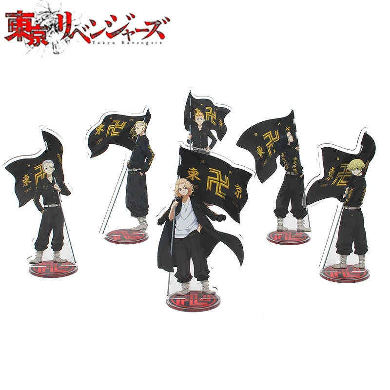 Anime Tokyo Revengers Figur Cosplay Acrylic Stands Manjiro Ken Tokyo Revengers Model Plate Figur Anime Collection Props Stands AA220318