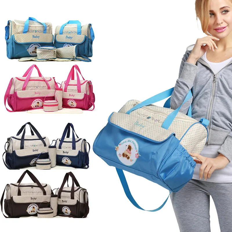 Sälj blöja väska moderskap packar axel baby väska kvinnor rese handväska för baby ammande mamma moderskap blöja väska 220726