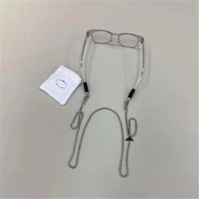 Trójkąt mody metalowy łańcuch łańcuchowy Naszyjnik Smycz Smycz Smyczowe łańcuchy przeciw zagrożeniu do okularów okularów okularów ExcesorI219X