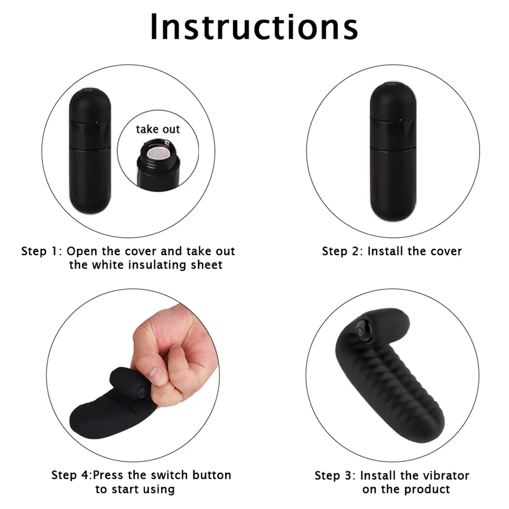 Foreplay Adult Mini Finger Vibrator produits sexy G-spot Vagin Stimulation Vibrant Massager Toys pour femmes