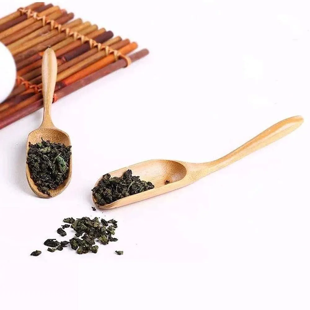 Bamboe Woodthee scheppen lepel schop Chinese kung fu thee -fittingen van jamkruiden specerijen kruiden suiker honing koffie