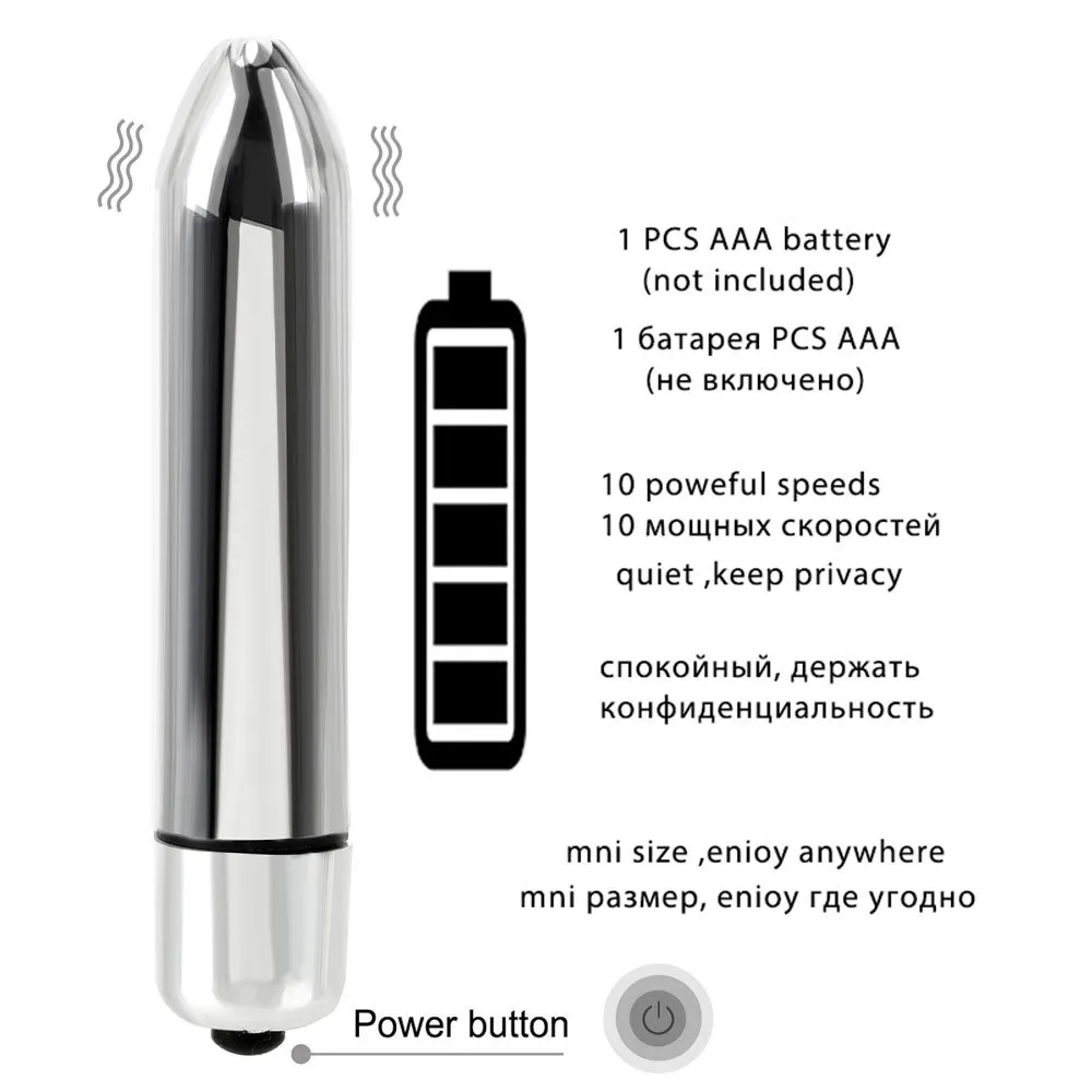 Weibliche Masturbation Edelstahl Anal Plug Bullet Vibratoren Prostata-Massagegerät Hintern sexy Spielzeug für Männer