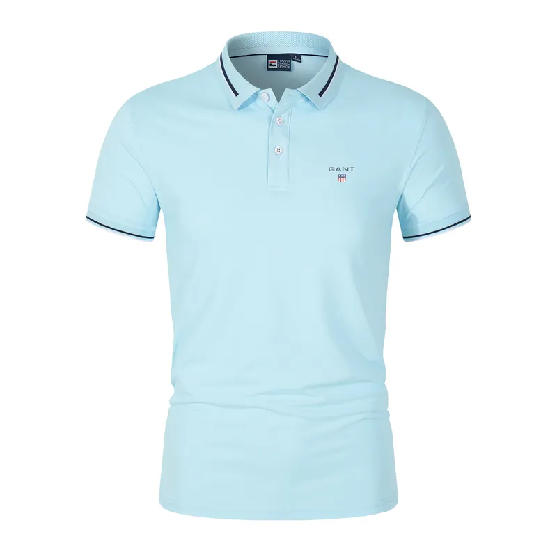 Chemises de tennis de golf d'été pour hommes Polo d'affaires à séchage rapide Polo de haute qualité décontracté Tops de sport en coton mélangé à manches courtes 220608