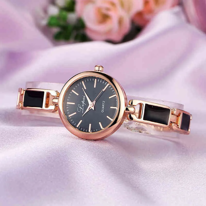 Women's Wrist Bracelet es Fashion Ladies s Unisex Stainless Steel Rhinestone Quartz Wrist Reloj De Mujer Y220707