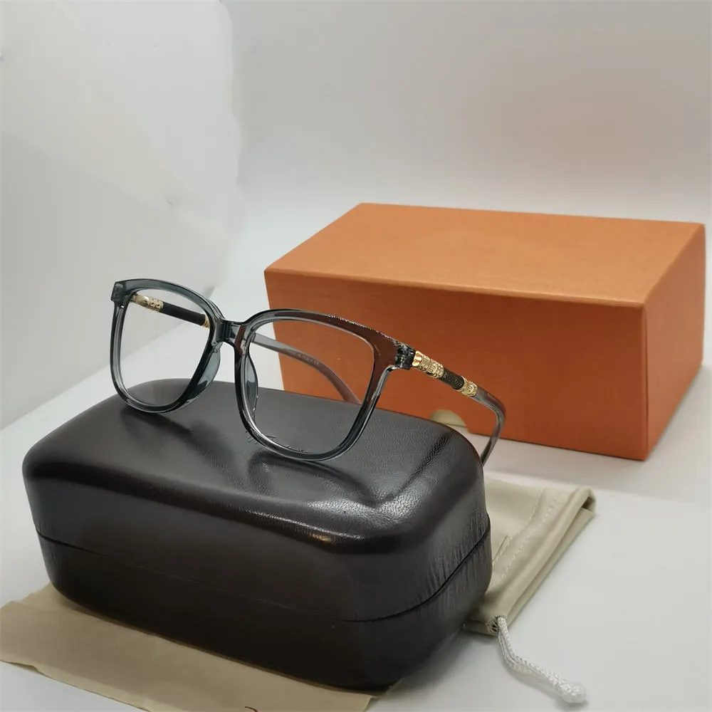 Populaire retro heren optische bril EVA-stijl zonnebril ontworpen vierkante full-frame zonnebril lederen tas met hd helder l175n