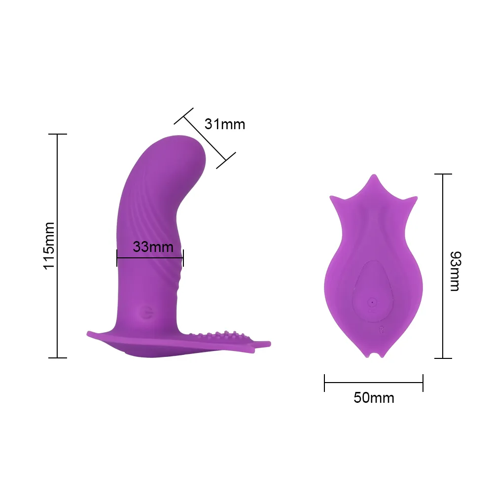 Wearable Vibrator Sexy Toys for Women Anal Massager Dildo Butterfly Adult Products 10 Mode