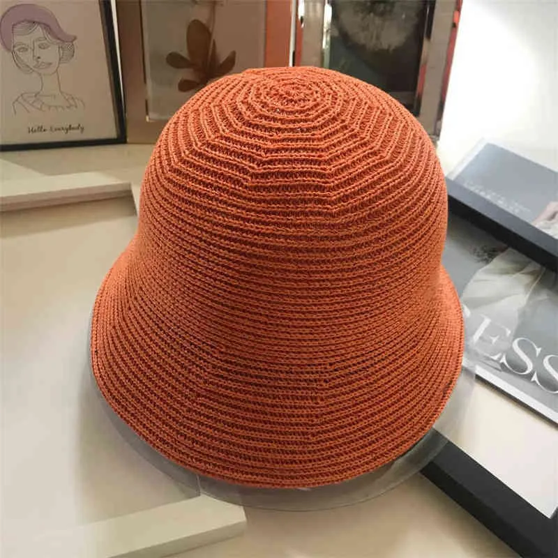 Milk Silk breathable fisherman hat female Korea version of the Japanese fashion can be folded bucket hat WS-2908 G220418