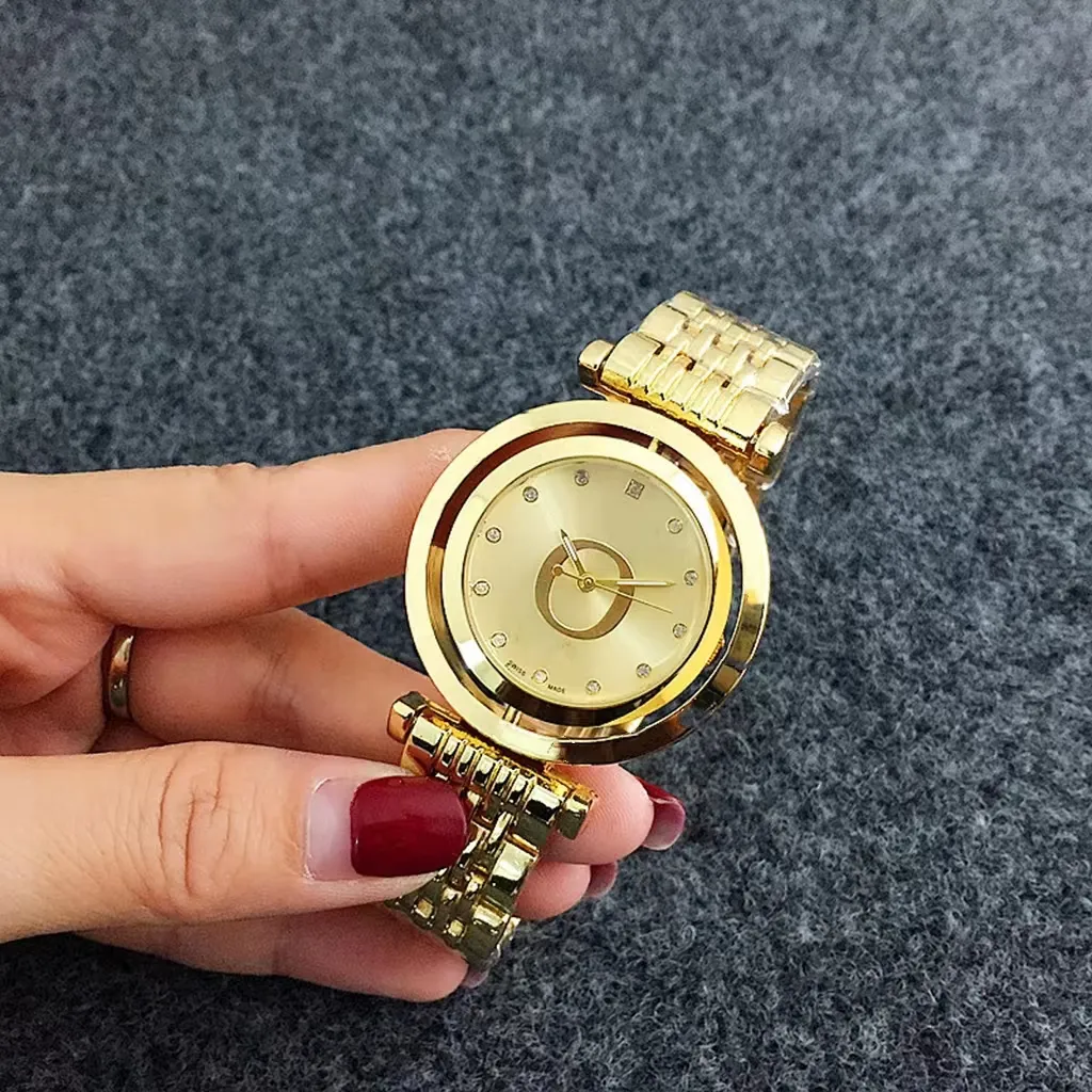 orologi da donna orologio al quarzo in oro rosa, argento e oro Orologi da polso stile rotativo donna Ragazza Regalo di San Valentino Natale 273p