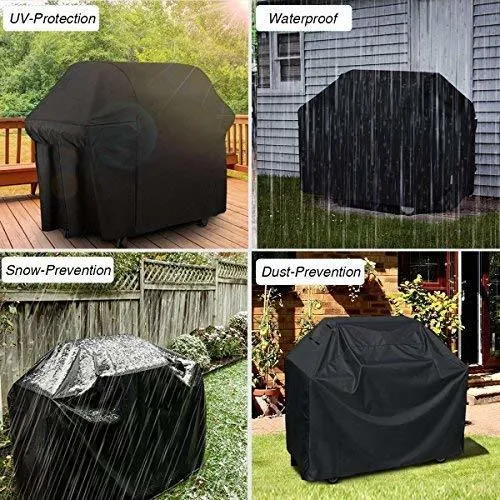 Accessoires de couverture de barbecue étanche extérieur gril Anti-poussière pluie gaz charbon de bois Protection de barbecue électrique 7 tailles 220427