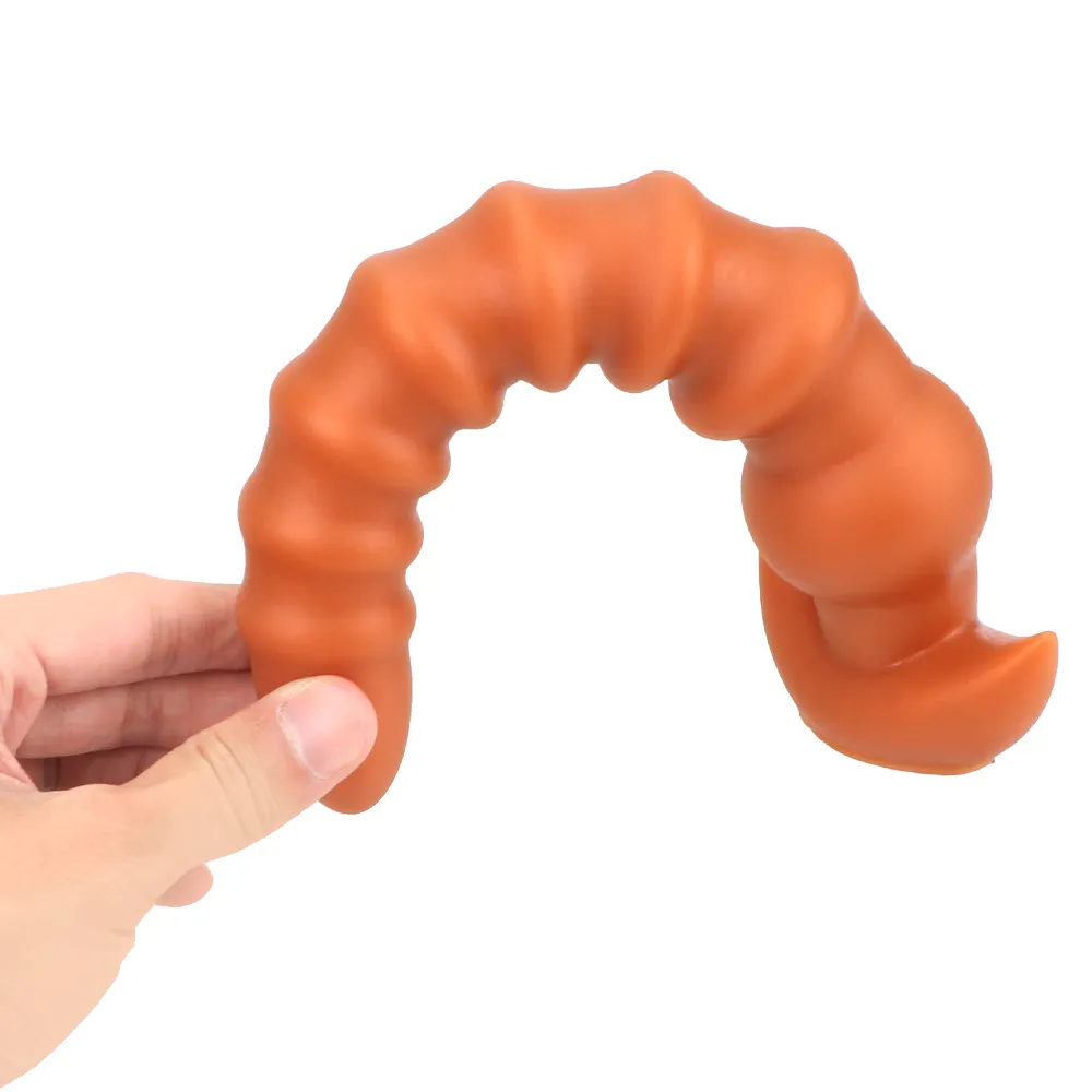 Brinquedo sexy dilatador de ânus para homem e mulher plugue anal supermacio estimulação da próstata tamanho grande bumbum expansão de silicone líquido