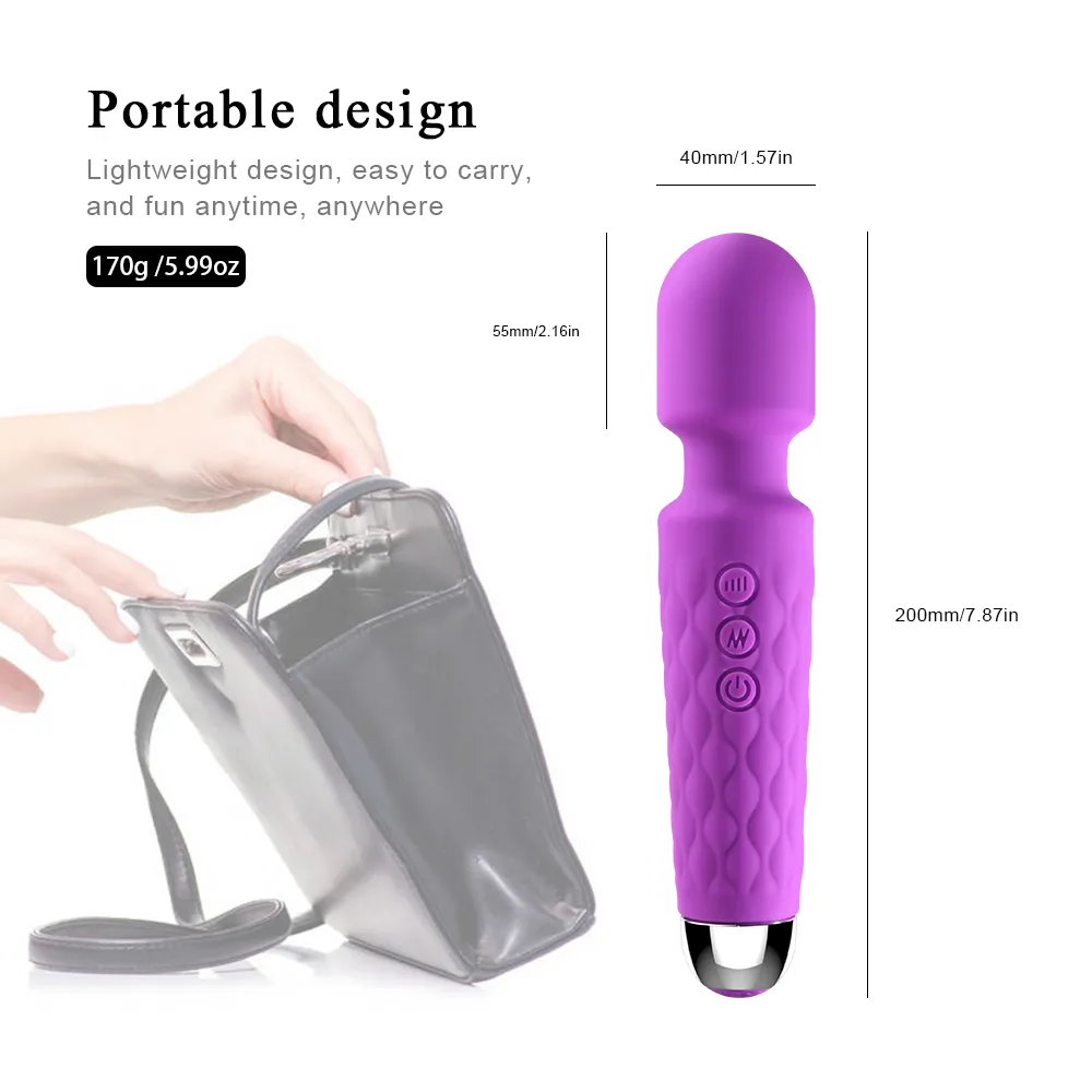 Klitoris vibrator sexiga leksaker för kvinna g spot massager kraftfull magisk trollstav stimulator vibrerande dildo kvinnlig produkt