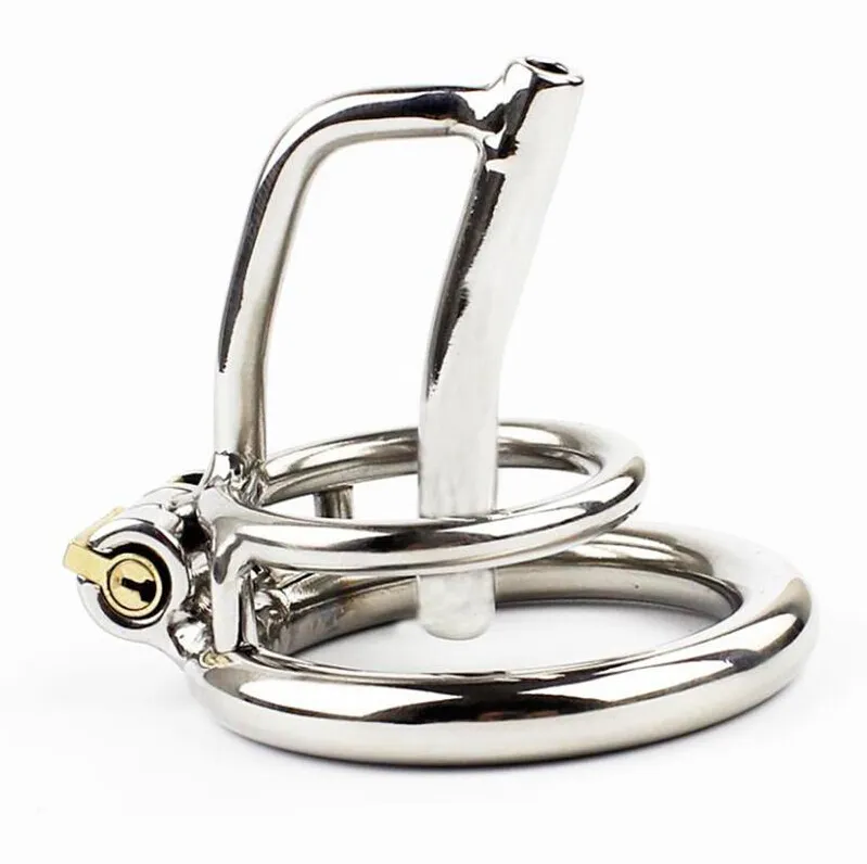 Dispositif de chasteté masculine en acier inoxydable avec cathéter, petite Cage à coq, serrure à pénis en métal, jouet sexy Bdsm pour hommes, Belt9321640