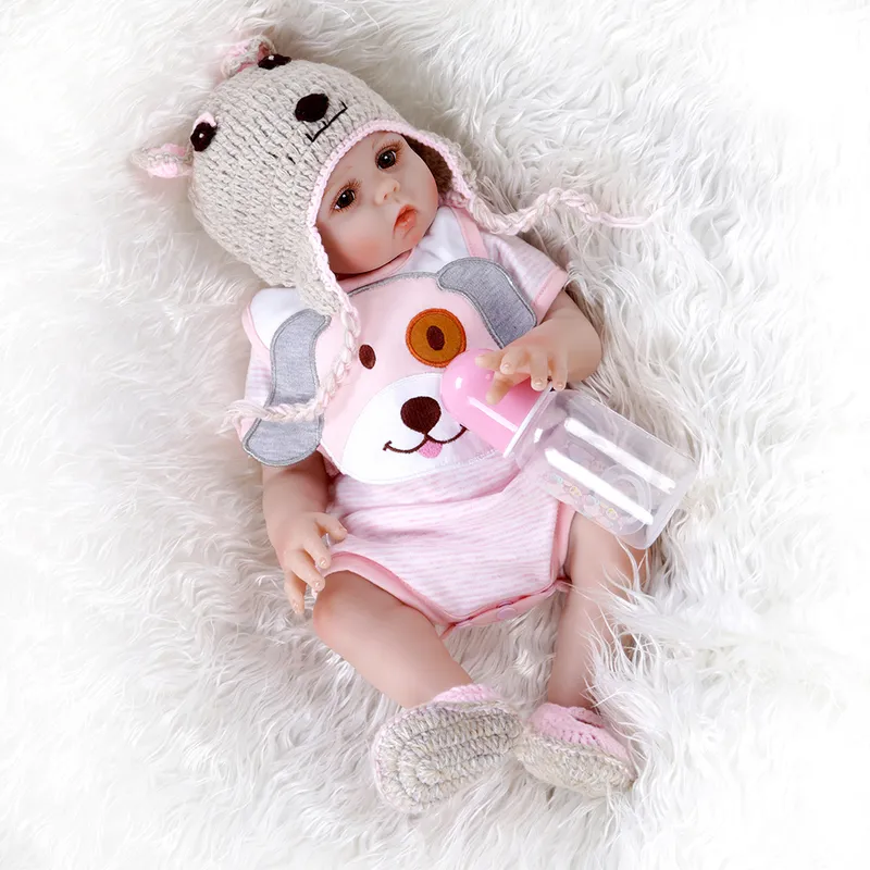 48см Bebe Doll Reborn Girl и Boy Sweet Thople Body мягкий силиконовый реалистичный детский ванна игрушка Водонепроницаемость 220505