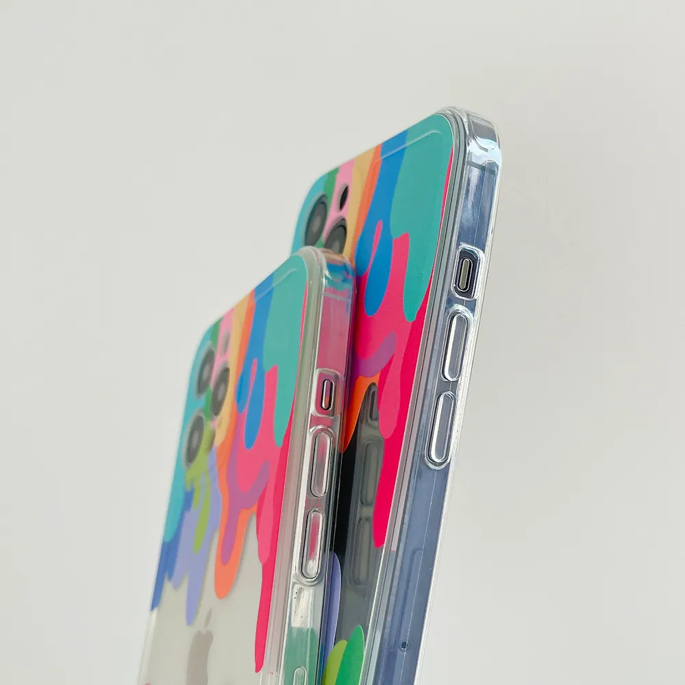 Custodia telefono di verniciatura fuso Case morbide resistenti agli shock iPhone 7 Max 7S XR 12 Mini SE 6 8 Plus 11 13 Pro X XS 6S1213426