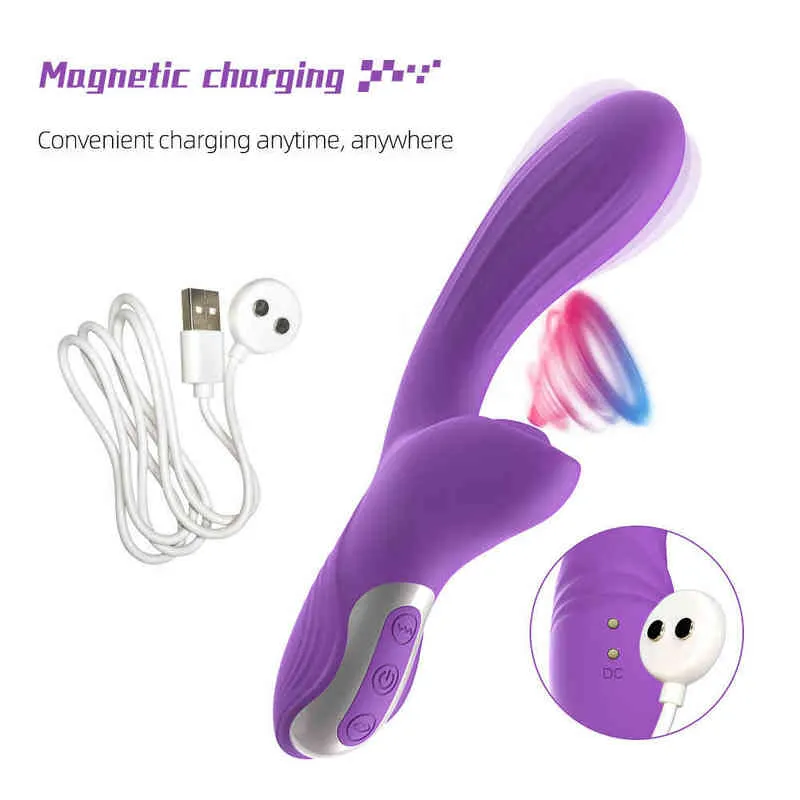 NXY Vibrators Nieuwe Rabbit Vibrator Zuigt clitoris om vrouwelijke masturbatie G Spot seconden te stimuleren mode Fun Fun Products 220610