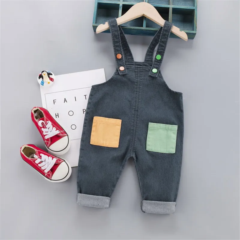 Frühling Herbst Kinder Kleidung Baby Jungen Mädchen Cartoon Denim Hosen Overalls Infant Outfit Kinder Giraffe Mode Kleinkind Casual 220808