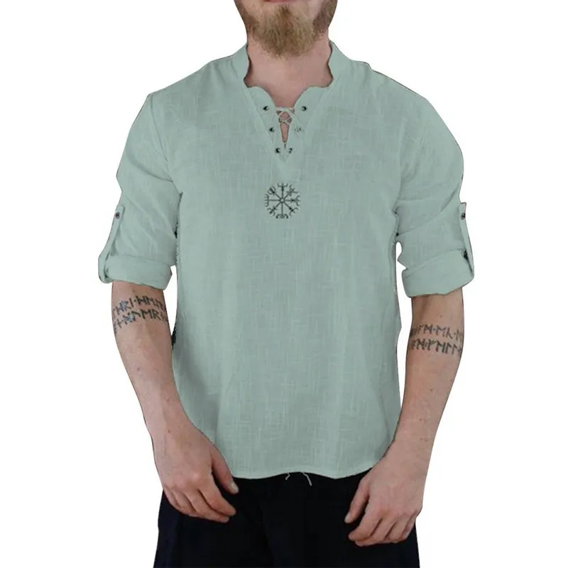 Erkek yaz pamuk keten tişört erkek tarzı kısa kollu tişört düz renkli keten tişörtler artı boyut 220615