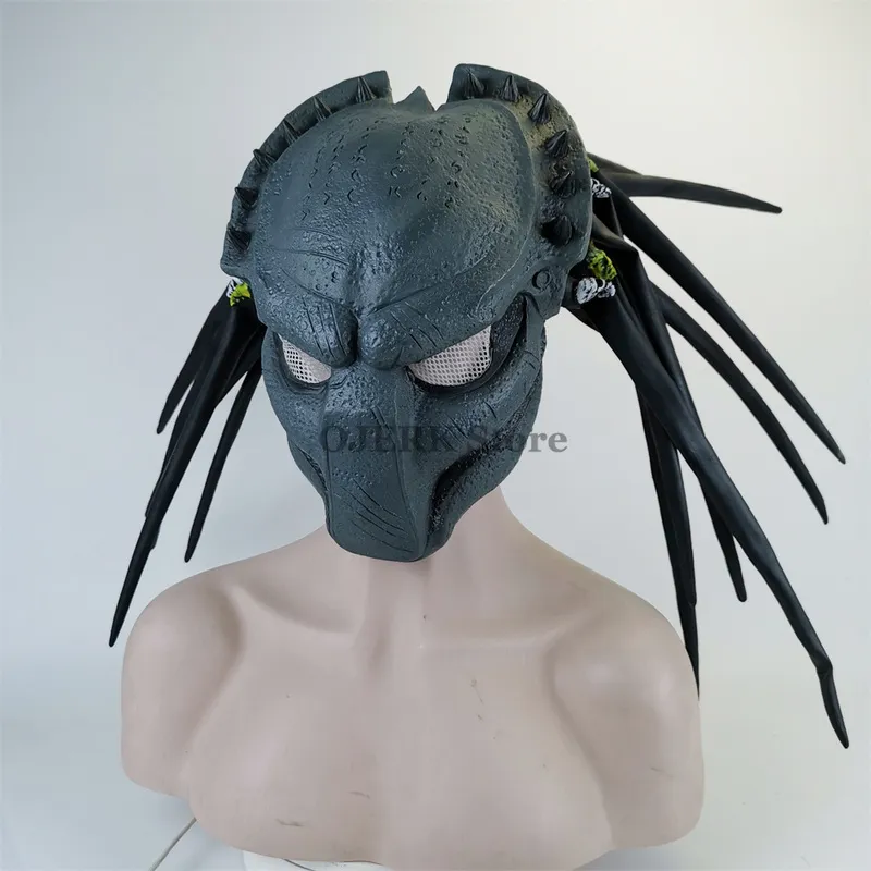 Party Masks Alien vs. Predator Cosplay Predator Full Face Actical Mask Ghost FAC 220823