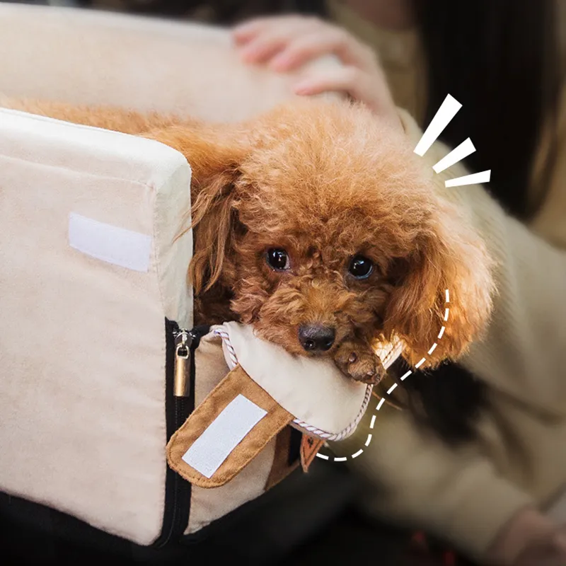 개집 펜 휴대용 고양이 개 침대 여행 중앙 제어 자동차 안전 애완 동물 좌석 좌석 수송 수호자 작은 치와와 테디 220922