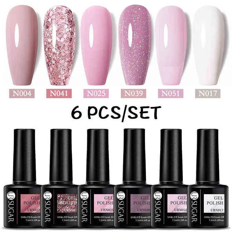 Żel do paznokci Zabawka UV Set Glitter z lampą LED Soak Off Manicure S Art Dekoracje Zestawy narzędziowe 0328