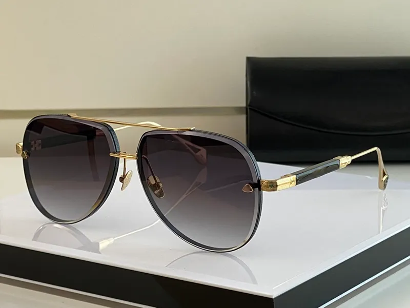 Weiße Designer -Sonnenbrille für Frauen Herren rund Mayba Sonnenbrille Vintage 62mm Gold Silber Metall Übergroße Modesportfahrten E278W