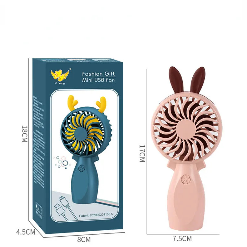 Güzel mini fan fan el tipi usb şarj edilebilir sevimli fan seyahat açık kapalı ofis sessiz masa hayranları kız fri218o için hediye