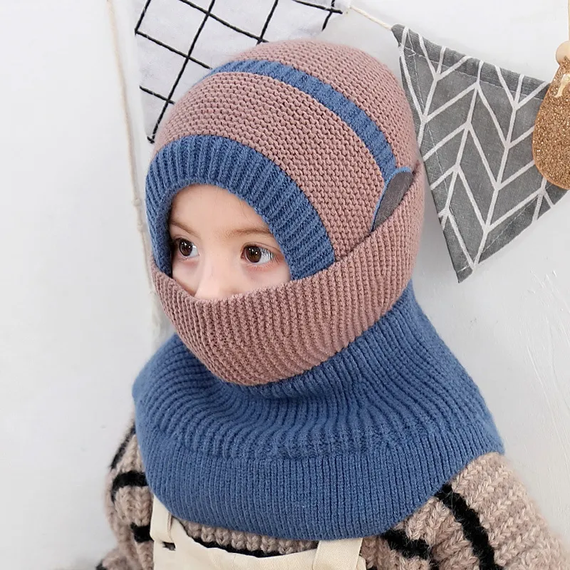 Berretti Cappelli Invernali bambini in maglia Berretto ragazza Sciarpa ragazzo con Cu 220823