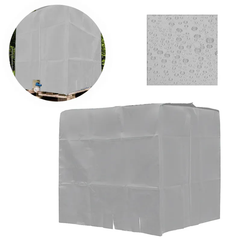 La couverture UV argentée convient au papier d'aluminium de conteneur IBC 1000L tissu de réservoir d'eau de pluie imperméable et antipoussière 220427