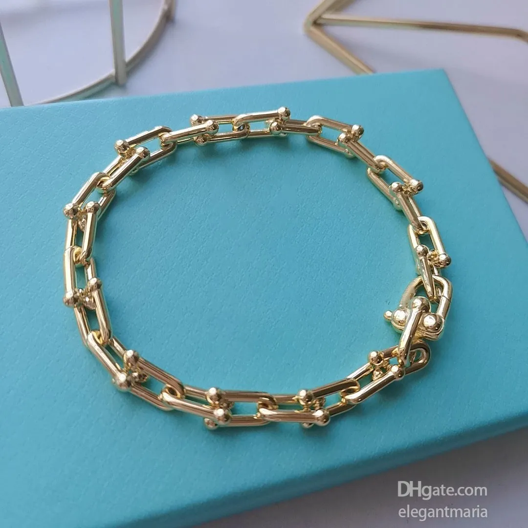 Bracelet bracelet en argent doré chaîne à maillons fine en forme de U diamants montres de créateurs femmes hommes couple créateur de mode montre mariage Pa212M