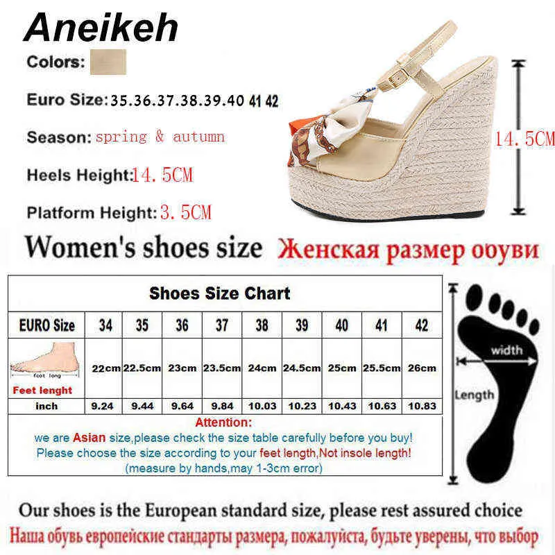 サンダルaneikehニューファッション夏の女性のための女性のための開いた足首のストラップレディースプラットフォームバタフライ結び目ハイヒールの靴220331
